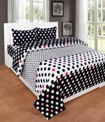 1 Double Bedsheet with 2 Pillow Covers